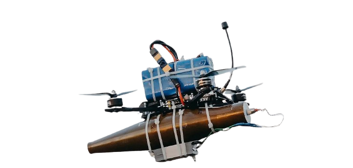 Drone carrying compact payload concept